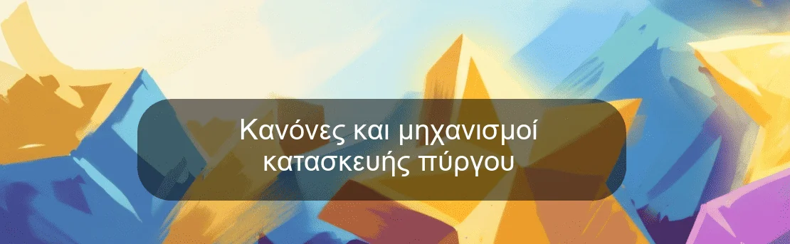 Κανόνες και μηχανισμοί κατασκευής πύργου
